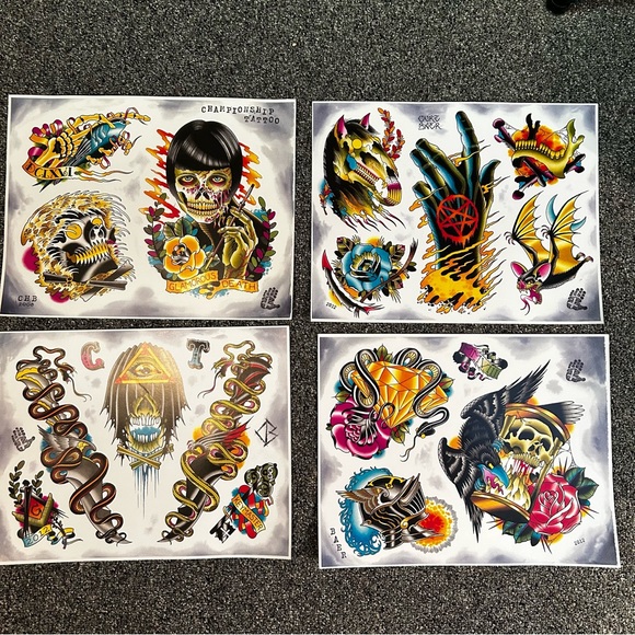 Curt Baer of Championship Tattoo 2012 Flash Art set - Picture 7 of 7